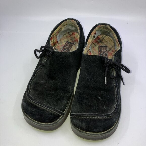 Y2K BC Footwear Black Suede Platform Shoes Womens 7 Whimsigoth Vintage - Picture 5 of 10